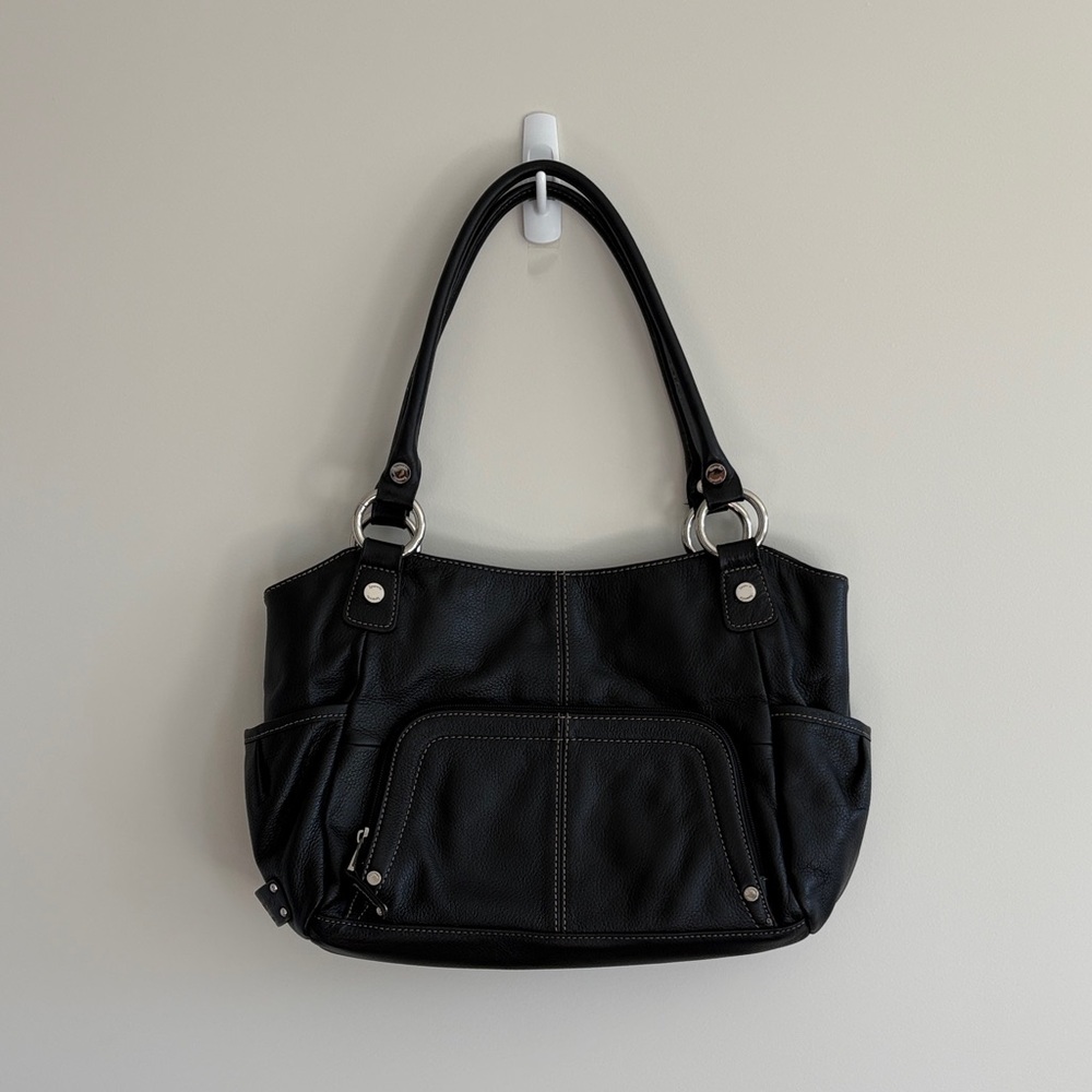 Tignanello Black Shoulder Bag
